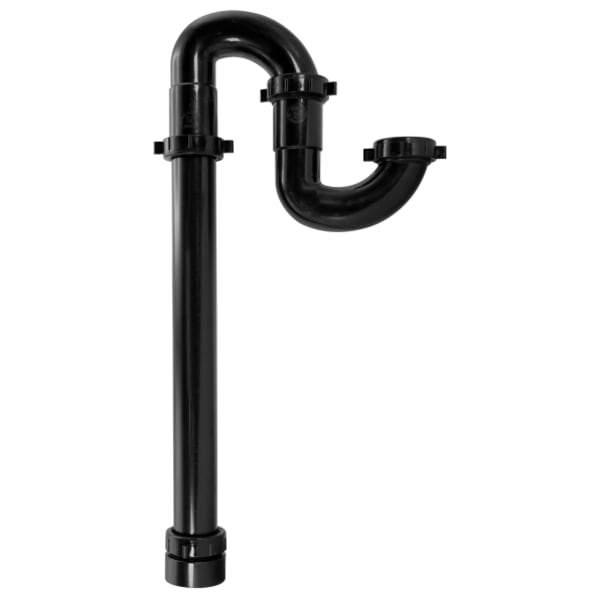 1-1/2" J-Bend Black ABS