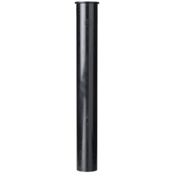 1-1/2" x 12" Flanged Tailpiece Black ABS