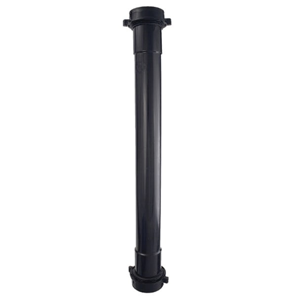 1-1/2" x 16" Slip Joint Double Slip Joint Extension Black ABS
