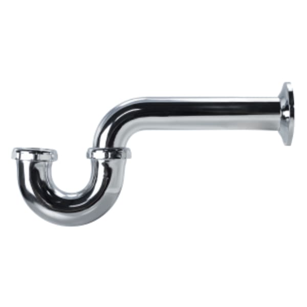 1-1/2" Low Inlet P-Trap Chrome 17Ga
