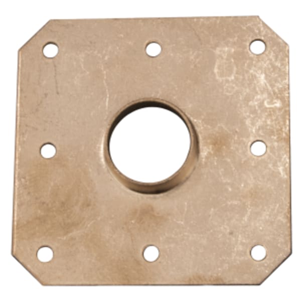 1/2" Copper Tube Flat Solder Brackets 8 Pre Drilled Holes 1/8"