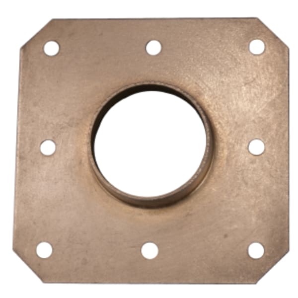 3/4" Copper Tube Flat Solder Brackets 8 1/8" Pre Drilled Holes