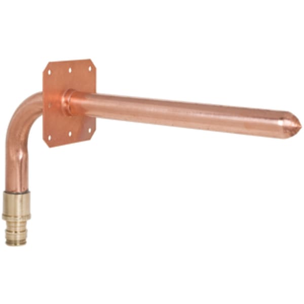 1" x 6" x 12" PEX F1960 Stub Out Elbow with Nail Flange