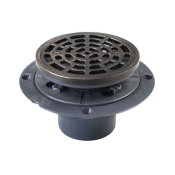 2" Shwr Pan Drain with Rd Strnr ORB