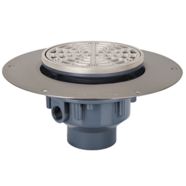 Drain Halo 2 PVC Stainless Steel R&S Rnd