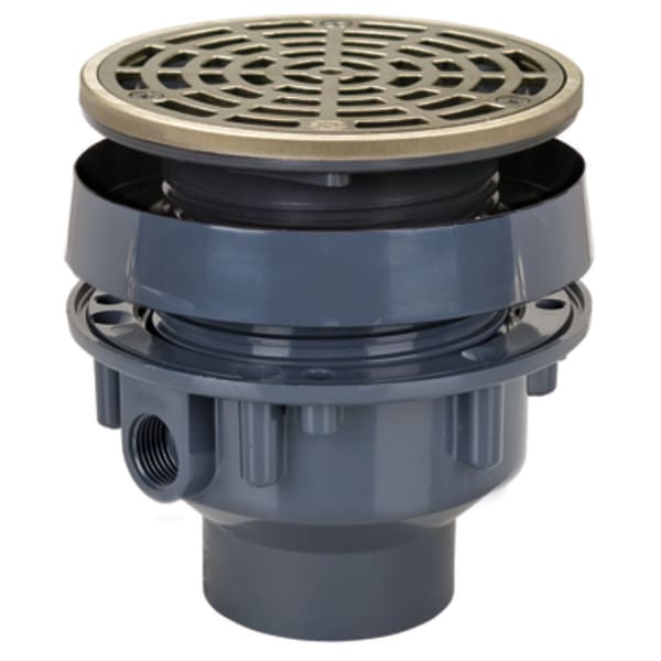 2" x 3" PVC Floor Drain Assy with Rd NB Top