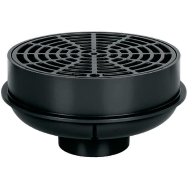 ABS 2"x 3" Quad Drain with Strainer