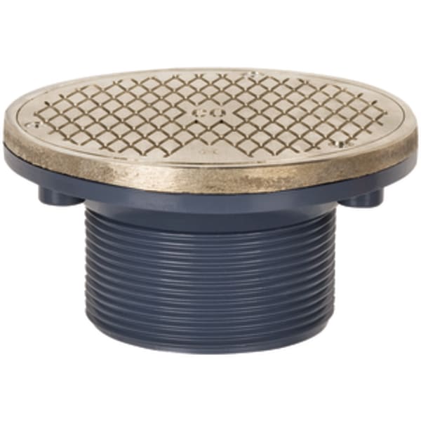 Adjustable Floor Cleanout 3" MIP ABS 5" Nickel Bronze Round Cover