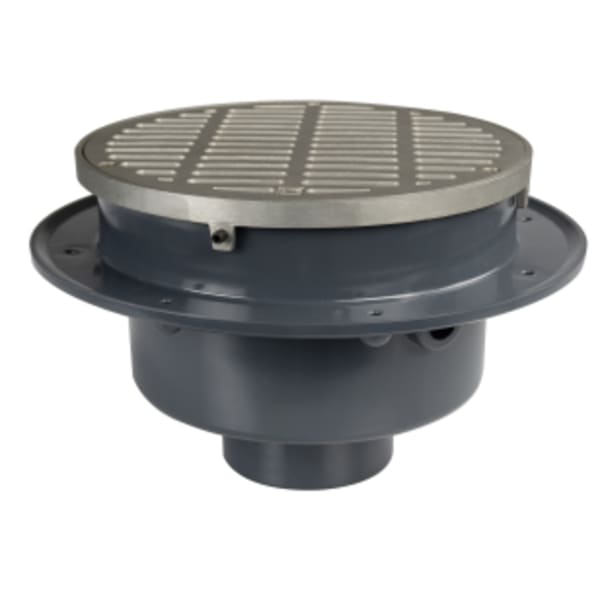 Fat Max Drain 3" PVC with Ring and Strainer