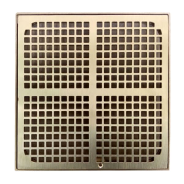 Grate/Frame Floor Sink Nickel Bronze Square 12" Full