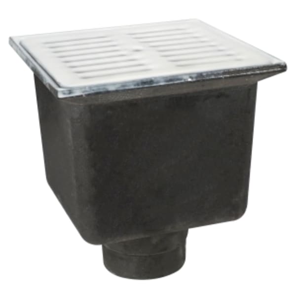 4" No-Hub Floor Sink Square 8"x 8"x 6"