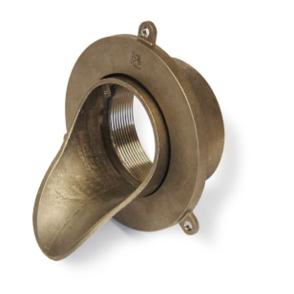 Downspout Nozzle 4" Nickel Bronze FIP