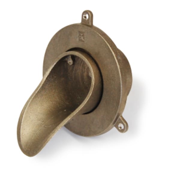 Downspout Nozzle 4" Nickel Bronze No-Hub