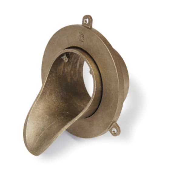 Downspout Nozzle 8" Nickel Bronze No Hub