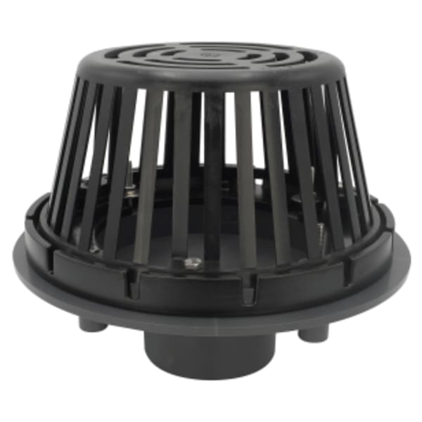 3" PVC Roof Drain with Poly Dome