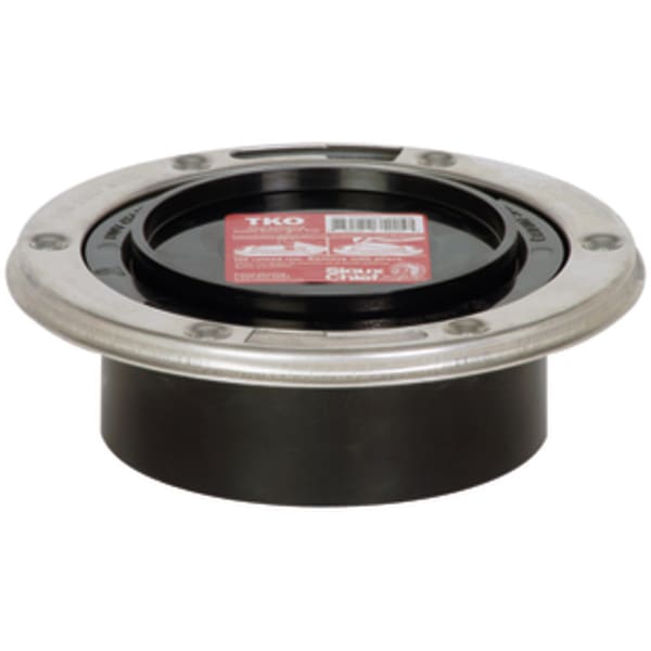 4" H ABS TKO Flush to Floor with Stainle Stainless Steel Steel Swivel Ring