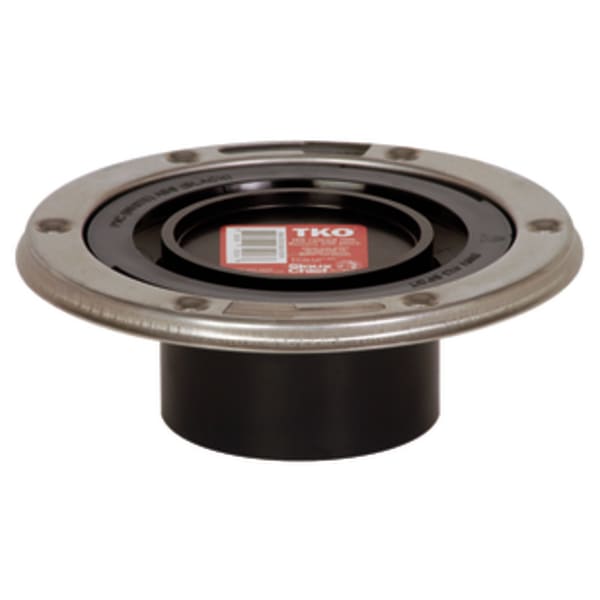 3" Spigot ABS TKO Flush to Floor with Stainle Stainless Steel Steel Swivel Ring