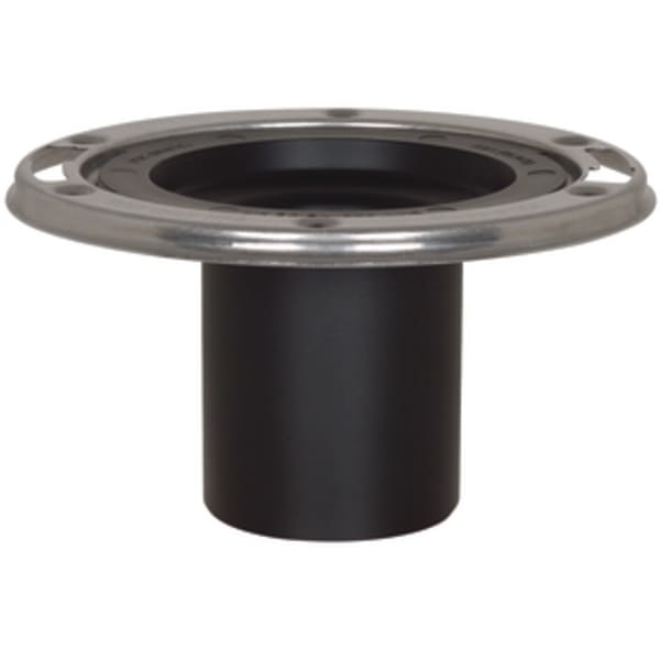 3" Inside ABS Open Closet Flange with Stainle Stainless Steel Steel Swivel Ring & 4" Tailpiece
