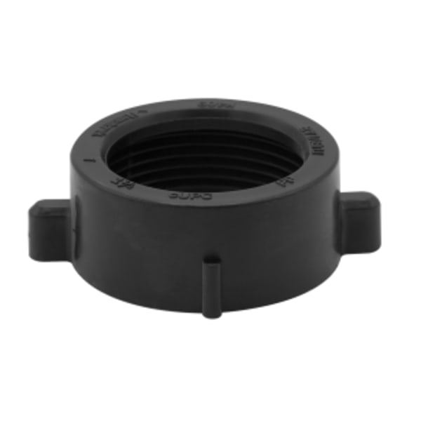 1-1/4" Poly Slip Nut Black