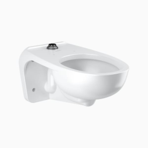 Elongated Wall-Mounted Water Closet (ST2459A CLOSET FIXT ASM WM TS UNIV (2.0)) White Vitreous China