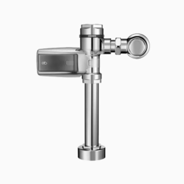 Crown® Sensor Flushometer (CROWN 111 SMOOTH) Valve body, Cover, Tailpiece and Control Stop shall be in compliance with ASTM Alloy Classification for Semi-Red Brass - in Polished Chrome