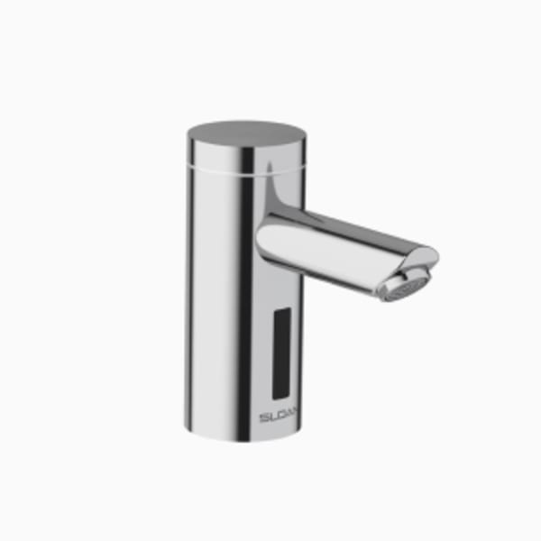 Optima® Sensor Faucet (EAF200-LT CP ELECT FAUCET 0.35 GPM) Commercial Grade, ADA Compliant, Electronic, Sensor-Activated, Cast Brass Hand Washing Faucet with the following features: - Single Hole in Polished Chrome