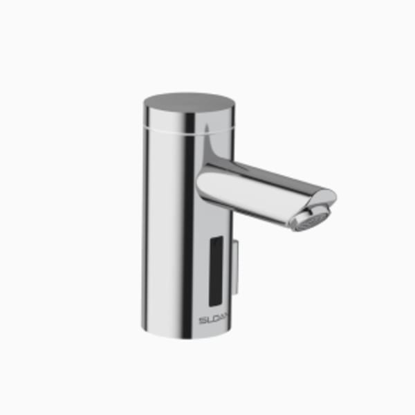 Optima® Sensor Faucet (EAF225-P-ISM CP ELECT FAUCET 0.5 GPM) Commercial Grade, ADA Compliant, Electronic, Sensor-Activated, Cast Brass Hand Washing Faucet with the following features: - Single Hole in Polished Chrome