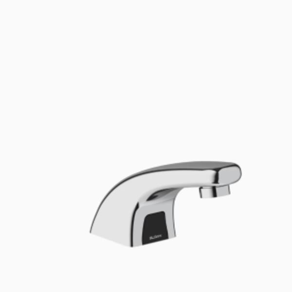 Optima® Sensor Faucet (ETF610-4--BOX-BDT-CP-0.5-GPM-MLM-FCT) Commercial Grade, ADA Compliant, Electronic, Sensor-Activated, Brass Pedestal Hand Washing Faucet with the following features: - Single Hole in Polished Chrome