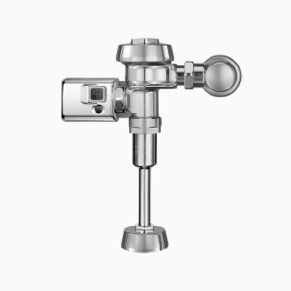 Royal® Sensor Flushometer (ROYAL 186-1 SMO M) Includes the required wall plate and a purple wall flange to let users know reclaimed water is in use - in Polished Chrome