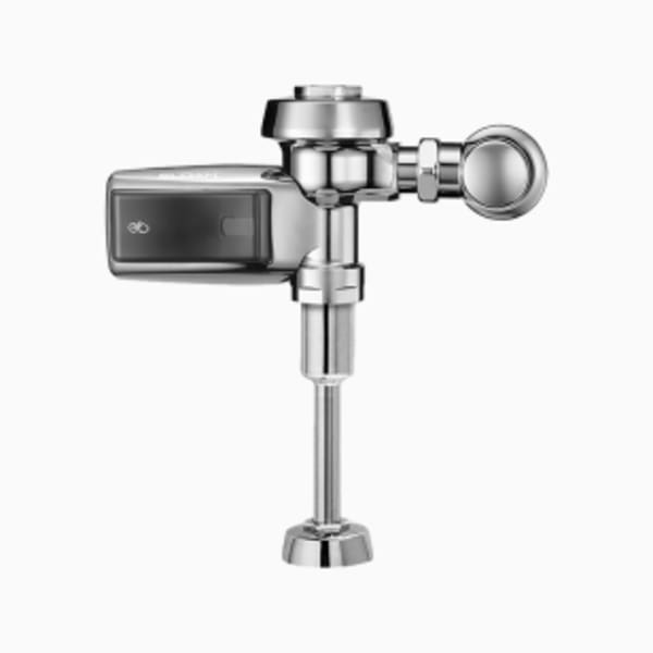 Royal® Sensor Flushometer (ROYAL 186-0.5 SMOOTH) Includes the required wall plate and a purple wall flange to let users know reclaimed water is in use - in Polished Chrome