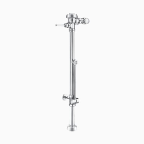 Royal® Manual Flushometer (ROYAL BPW 1000-1.28) exposed water closet, diaphragm model Flushmeter is intended for floor-mounted or wall-hung top spud bowls - in Polished Chrome