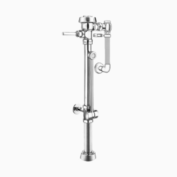 Royal® Manual Flushometer (ROYAL BPW 1110) PERMEX synthetic rubber diaphragm with Dual Filtered Fixed Bypass - in Polished Chrome