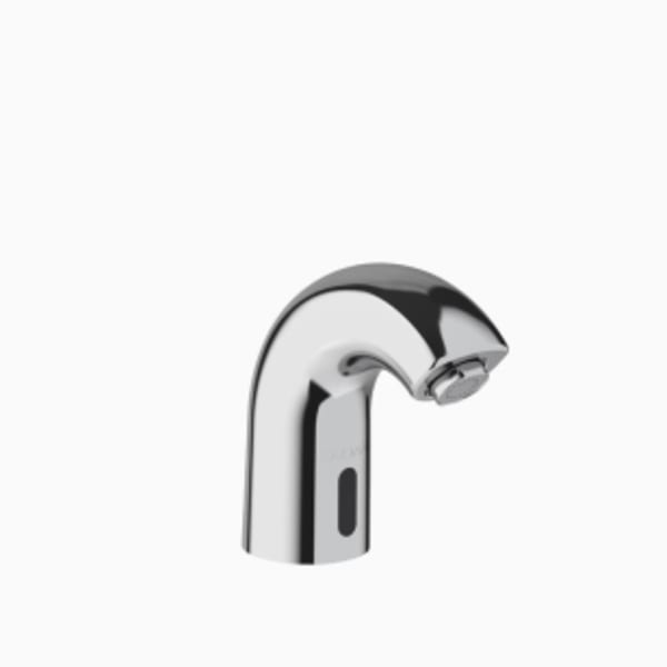 Sloan® Sensor Faucet (SF2150-4 CP FCT PEDESTAL 0.35 GPM) Commercial Grade, ADA Compliant, Electronic, Sensor-Activated, Brass Pedestal Hand Washing Faucet with the following features: - Single Hole in Polished Chrome