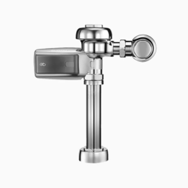 Sloan® Sensor Flushometer (SLOAN 111-1.28 DFB SMOOTH HARDWIRE) Flush volumes start as low as 1.6 gF/6.0 LF - in Polished Chrome