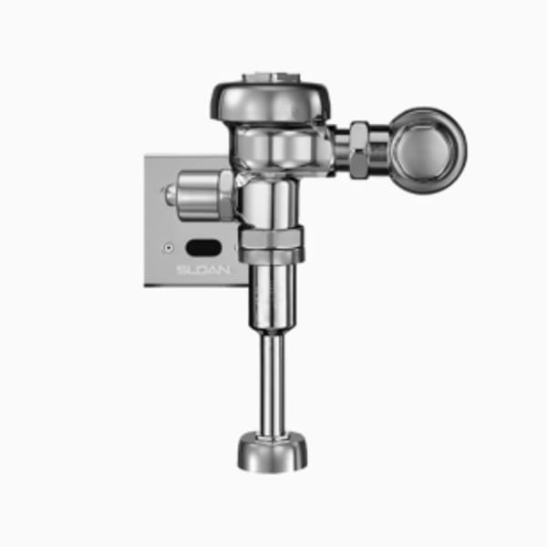 Sloan® Sensor Flushometer (SLOAN 186-0.5 ESS) Flush volumes start as low as 1.0 gF/3.8 LF - in Polished Chrome