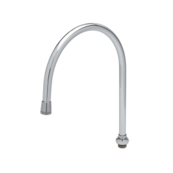Swivel Gooseneck, 8-3/4" Spread, 12-1/16" Height, 5-9/16" Clearance