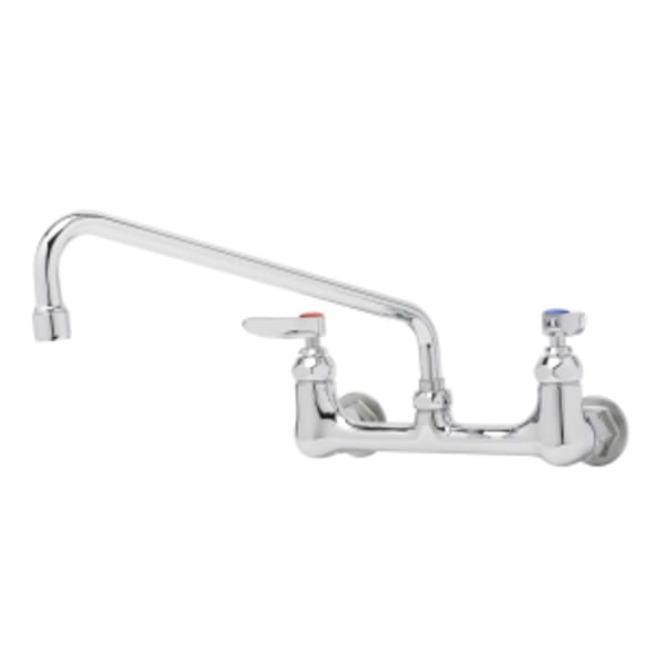 Double Pantry Faucet, Wall Mount, 8" Centers, 12" Swing Nozzle (062X)
