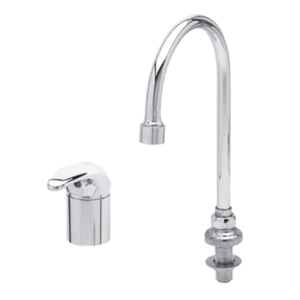 Single Lever Side Mount Control, Swivel/Rigid Gooseneck, Vandal Resistant Aerator