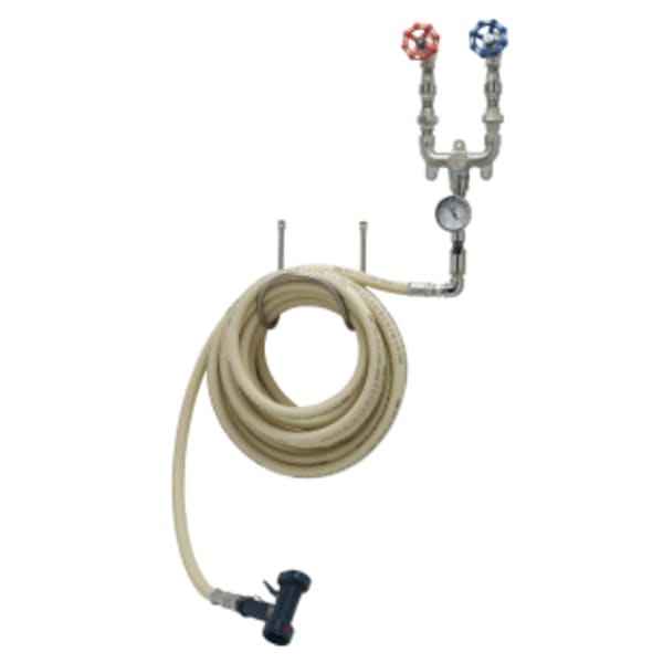Washdown Station w/ 3/4" Mixing Valve, Chrome Plated