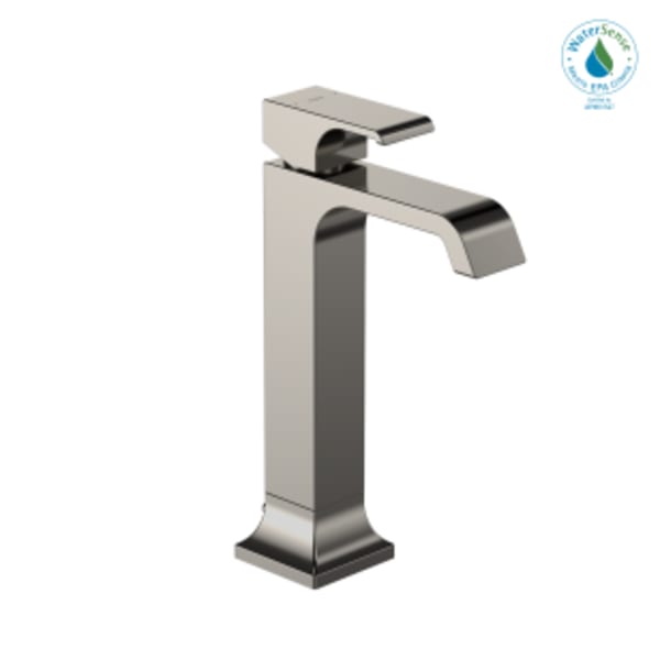 TOTO® GC 1.2 GPM Single Handle Vessel Bathroom Sink Faucet with COMFORT GLIDE Technology, Polished Nickel - TLG08305U#PN