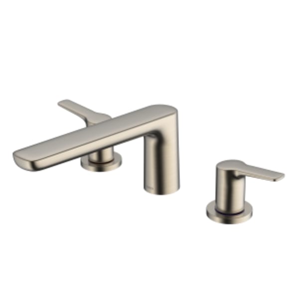 TOTO® GS Two-Handle Deck-Mount Roman Tub Filler Trim, Brushed Nickel - TBG03201U#BN