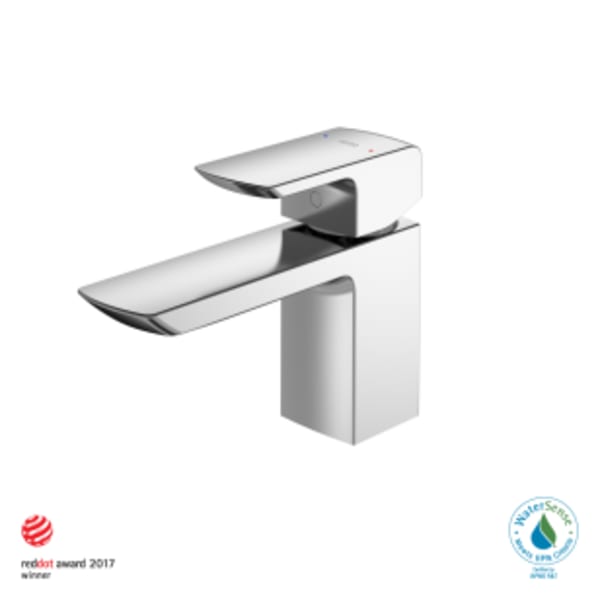 TOTO® GR Series 1.2 GPM Single Handle Bathroom Sink Faucet with COMFORT GLIDE Technology and Drain Assembly, Polished Chrome - TLG02301U#CP