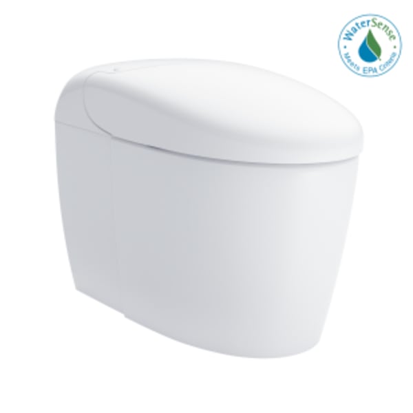 NEOREST® RS Dual Flush 1.0 or 0.8 GPF Toilet with Intergeated Bidet Seat and EWATER+, Cotton White - MS8341CUMFG#01