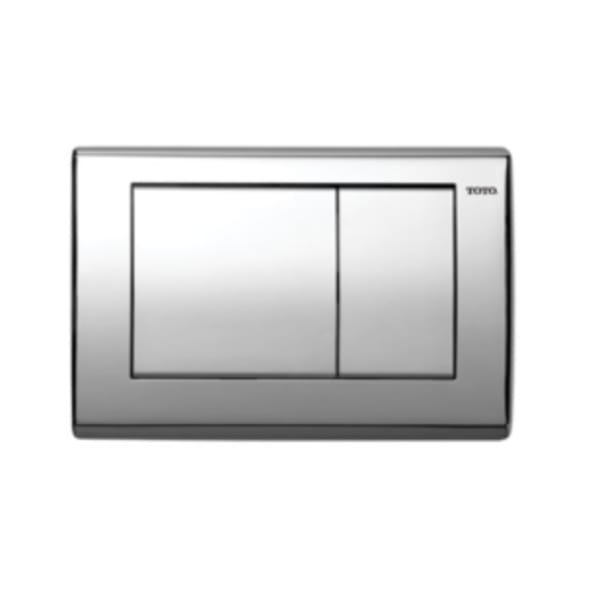 TOTO® Rectangular Convex Push Plate For Select DUOFIT In-Wall Tank System, Stainless Steel - YT820#SS