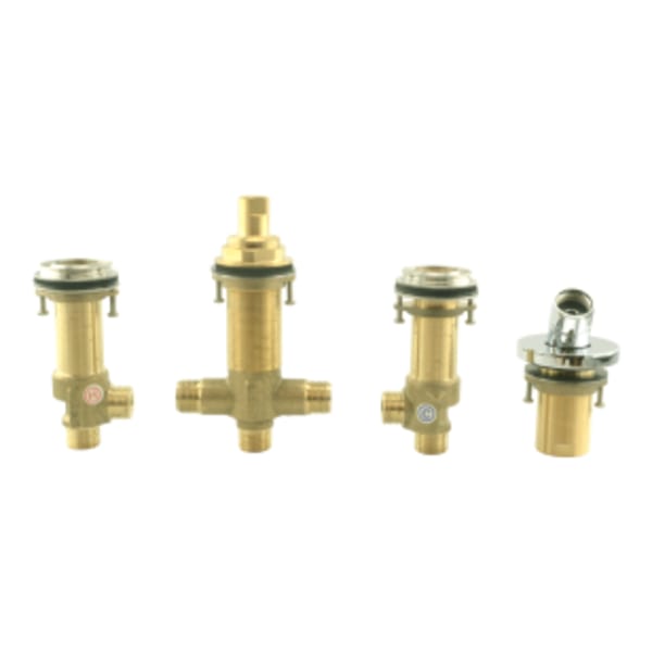 TOTO® Four-Hole Roman Tub Filler Rough-In Valve, Polished Chrome - TBN01202U#CP