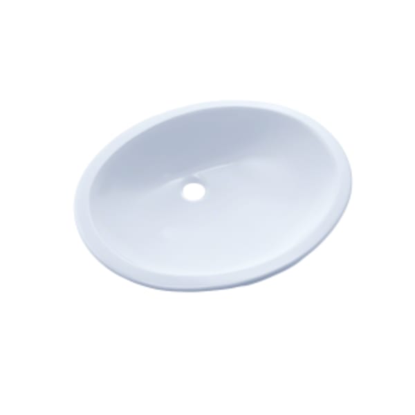 TOTO® 17" x 14" Oval Undermount Bathroom Sink, Cotton White - LT569#01
