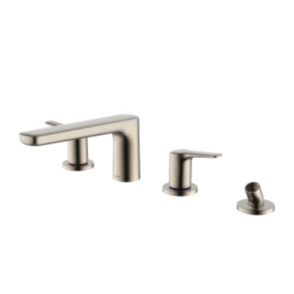 TOTO® GS Four-hole Deck-Mount Roman Tub Filler Trim with Handshower, Brushed Nickel - TBG03202U#BN