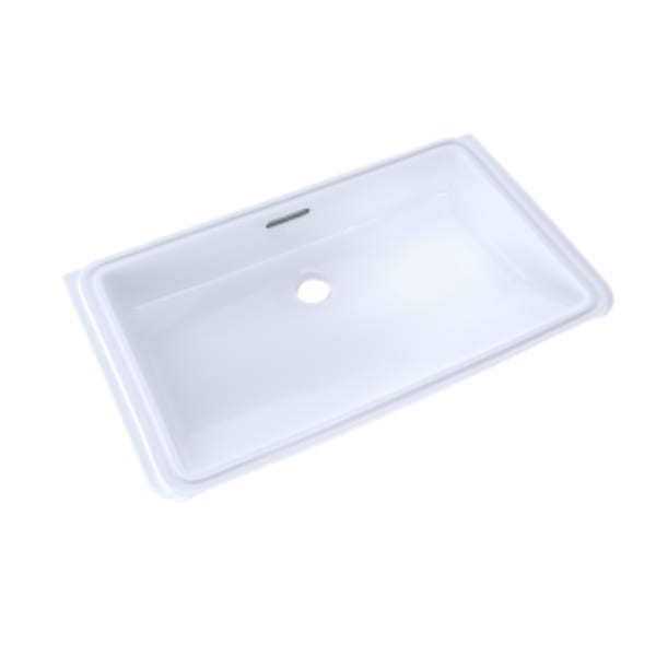 TOTO® Rectangular Undermount Bathroom Sink with CEFIONTECT, Cotton White - LT191G#01