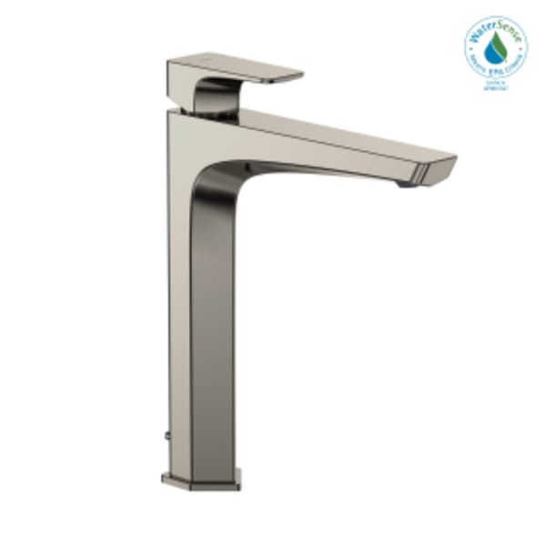 TOTO® GE 1.2 GPM Single Handle Vessel Bathroom Sink Faucet with COMFORT GLIDE Technology, Polished Nickel - TLG07305U#PN