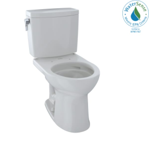 TOTO® Drake® II 1G® Two-Piece Round 1.0 GPF Universal Height Toilet with CEFIONTECT, Colonial White - CST453CUFG#11